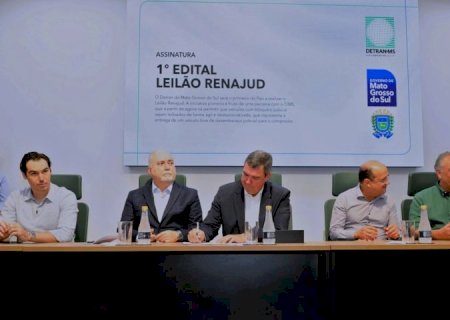 Primeiro Leilão Renajud supera expectativas e consagra parceria institucional do Governo MS/Detran e TJMS
