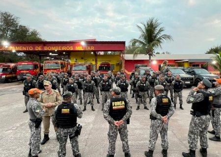 Reforço completo: mais uma equipe da Força Nacional chega ao Pantanal para ajudar no combate aos incêndios