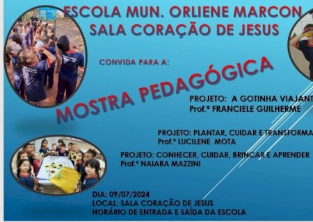 Escola M. Orliene Marcon- Sala Coração de Jesus realiza Mostra pedagógica