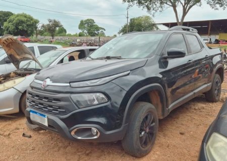 Novo leilão do Detran-MS tem Fiat Toro 2021 com lance inicial de 24 mil