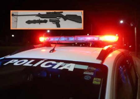Polícia apreende armas após ameaça em residência de Araraquara