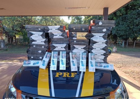 PRF apreende três mil maços de cigarros contrabandeados em Anastácio (MS)